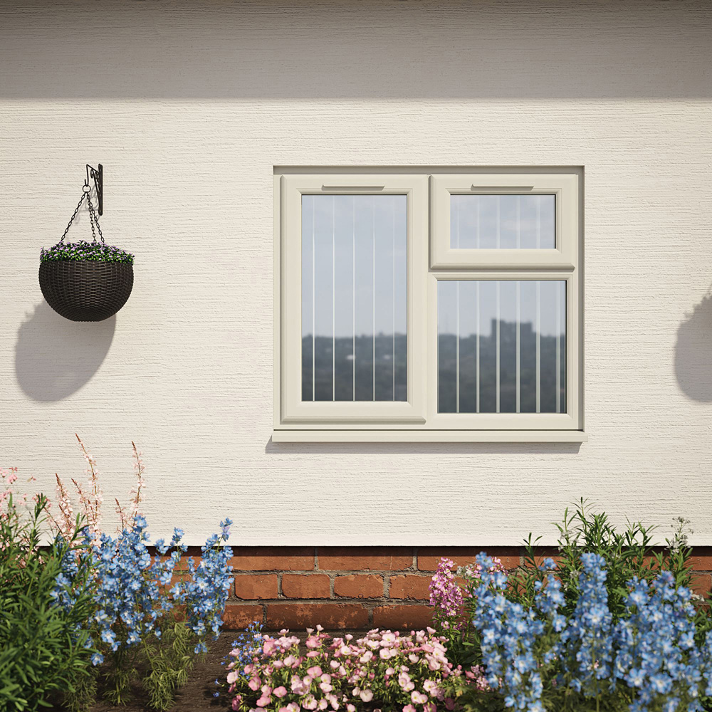 Crystal Agate and White LH Side Hung and Top Opener Clear Triple Glazed Window 1190 x 1040mm Image 5