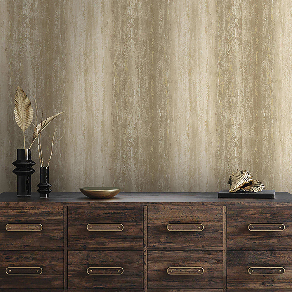 Rasch Wallpaper Distressed Stripe Rust Wallpaper Image 3