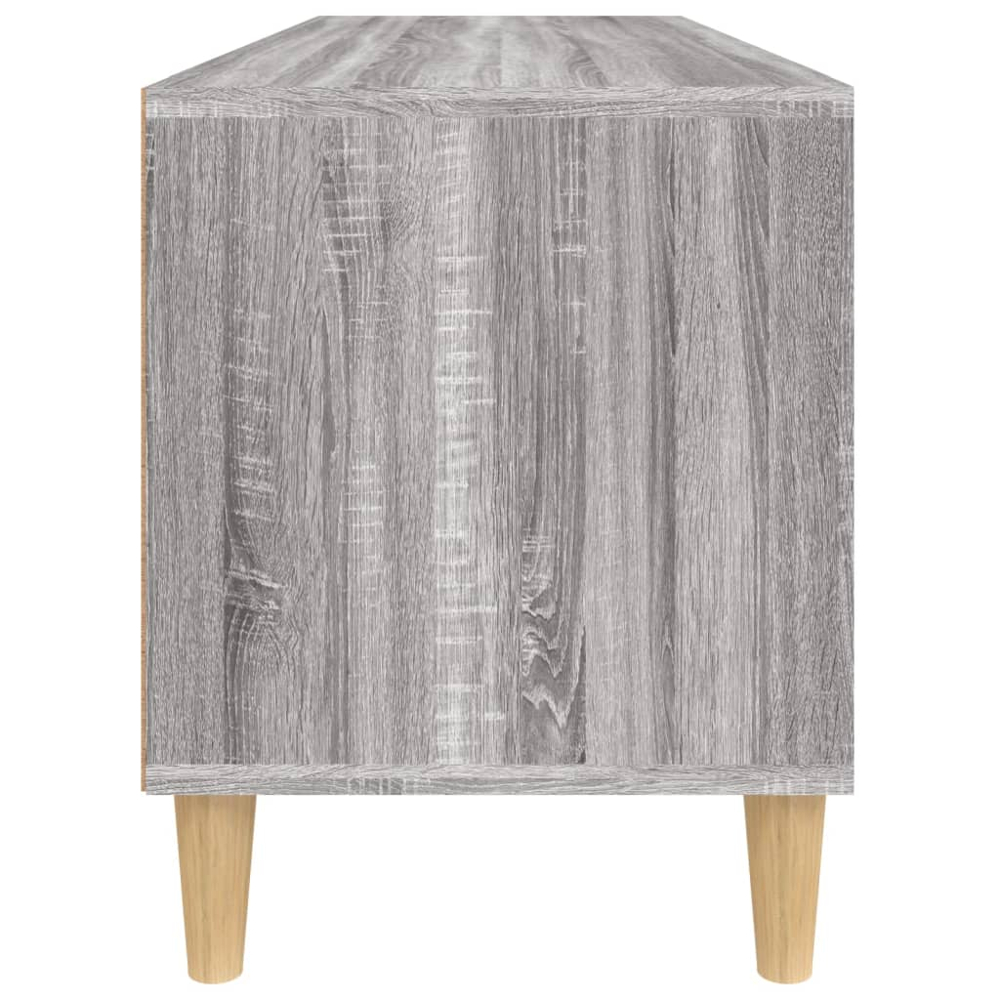 vidaXL 2 Drawer 2 Shelf Grey Sonoma TV Cabinet Image 7
