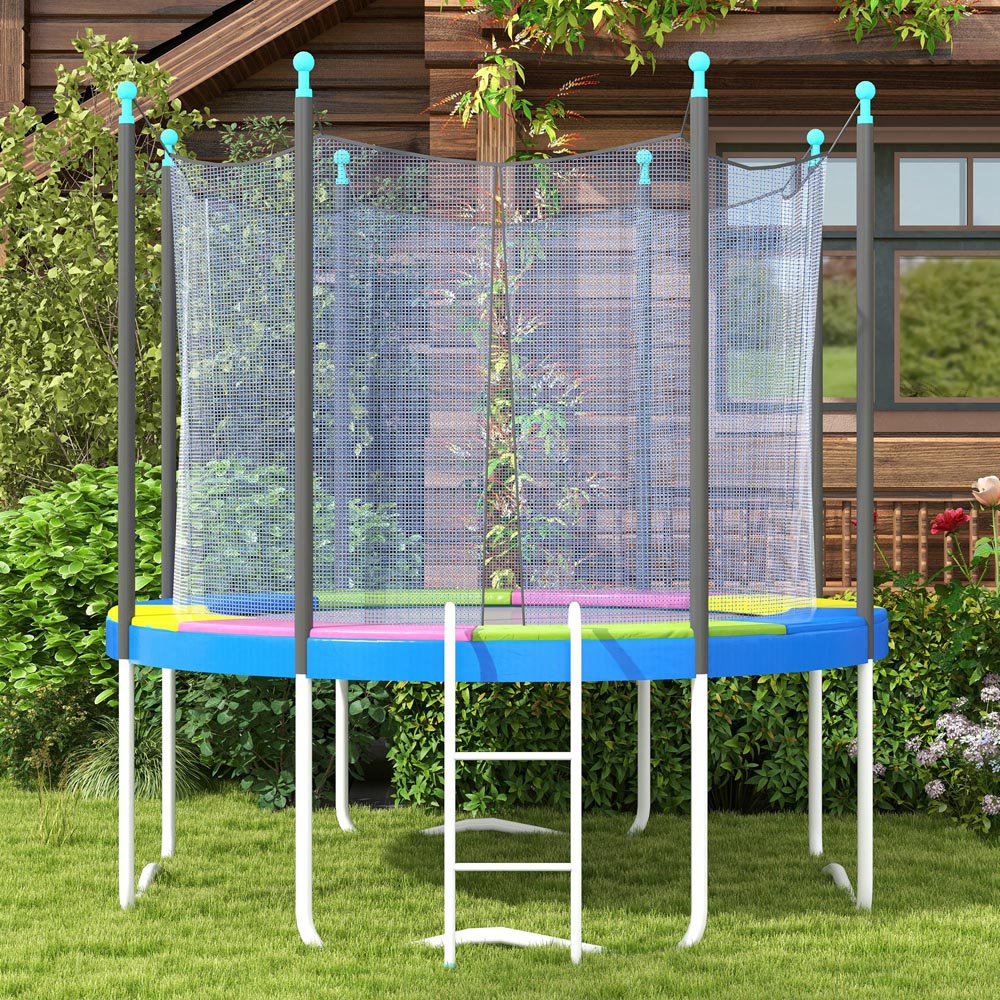 SPORTNOW 8ft Multi Coloured Trampoline Pad Spring Cover Image 5