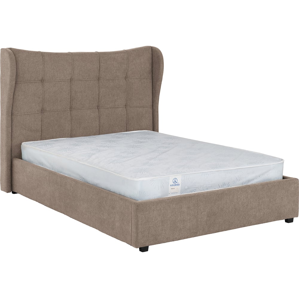 Seconique Verona Double Brown Fabric Gas Lift Ottoman Bed Frame Image 2