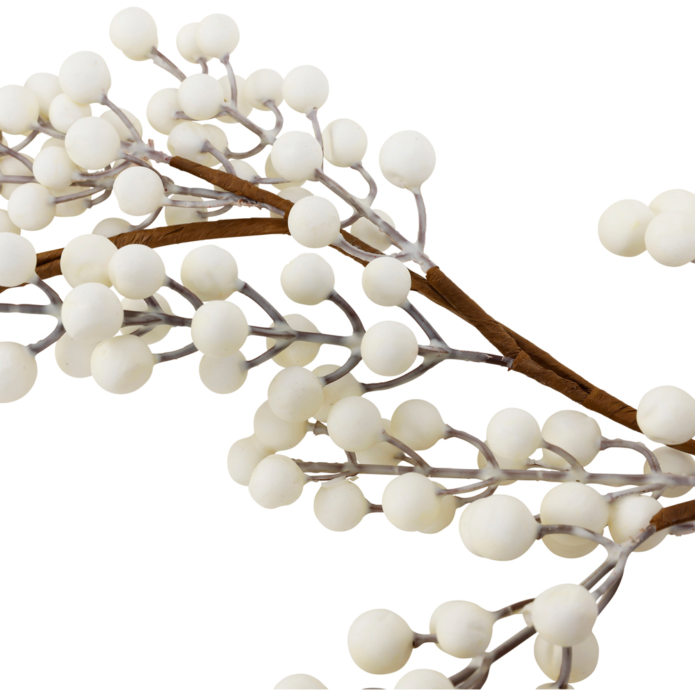 Charles Bentley White Berry Christmas Garland 180cm Image 5