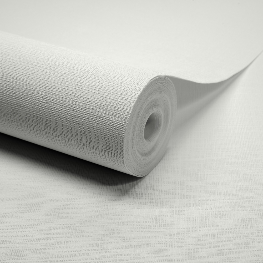 Grandeco Linen Plain Cream Wallpaper Image 2
