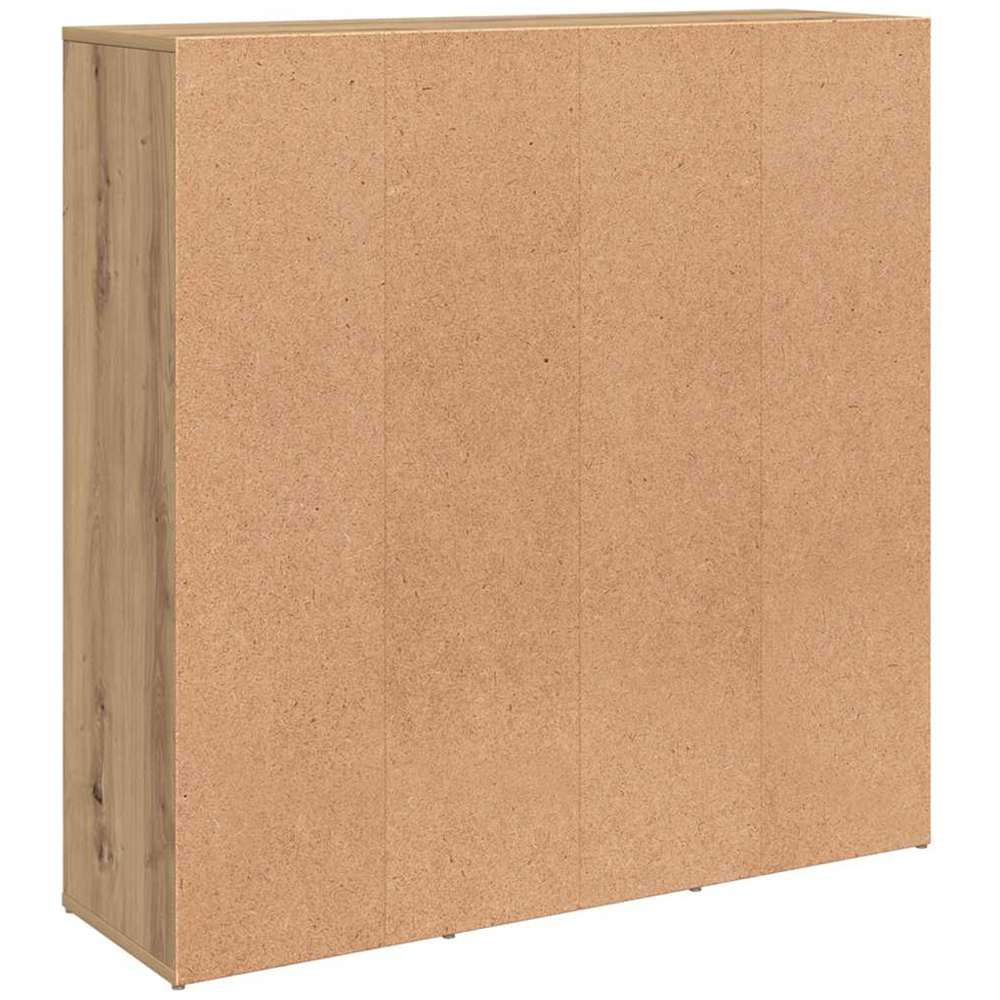 vidaXL 9 Shelf Artisanal Oak Bookcase Image 6