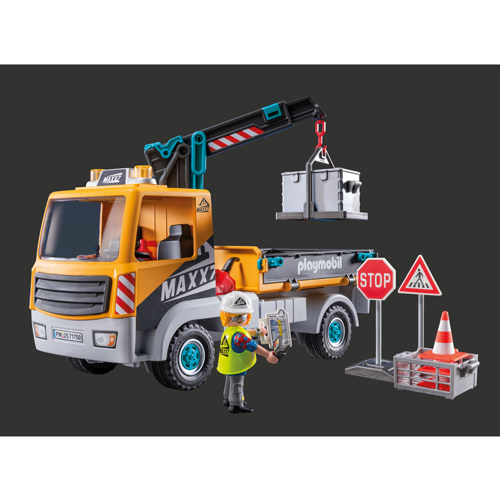 Playmobil Construction Truck with Crane Playset Image 4