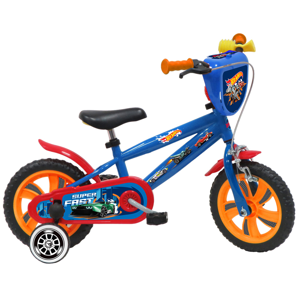 Denver Mattel Hot Wheels 12 inch Kids Bicycle with Stabilisers Image 1
