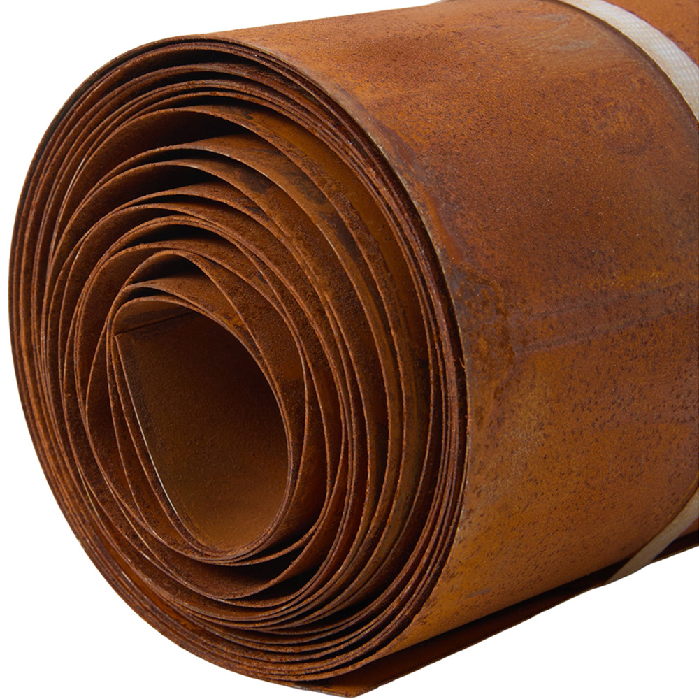 Living and Home 10m x 14cm Brown Metal Flexible Lawn Edging Image 3