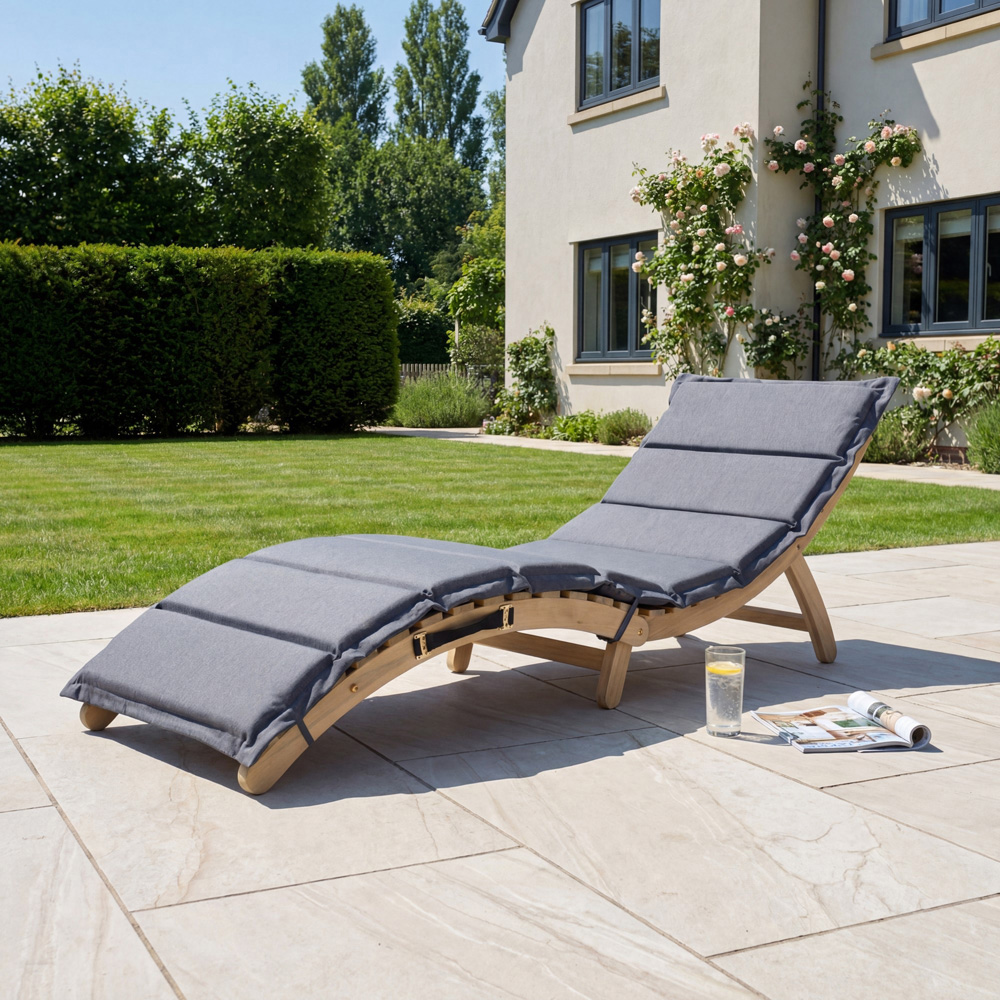 Artemis Home Solara Curve Grey Sun Lounger Image 3