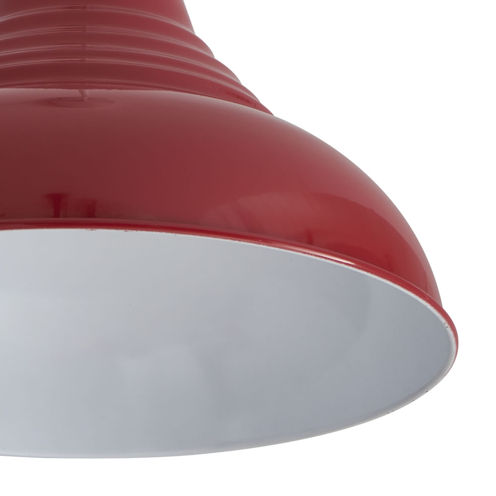 red lamp shade wilko