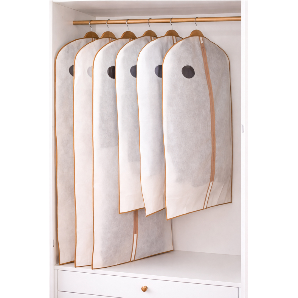 Avilo Clear Clothes Cover with Zipper 6 Pack Image 4