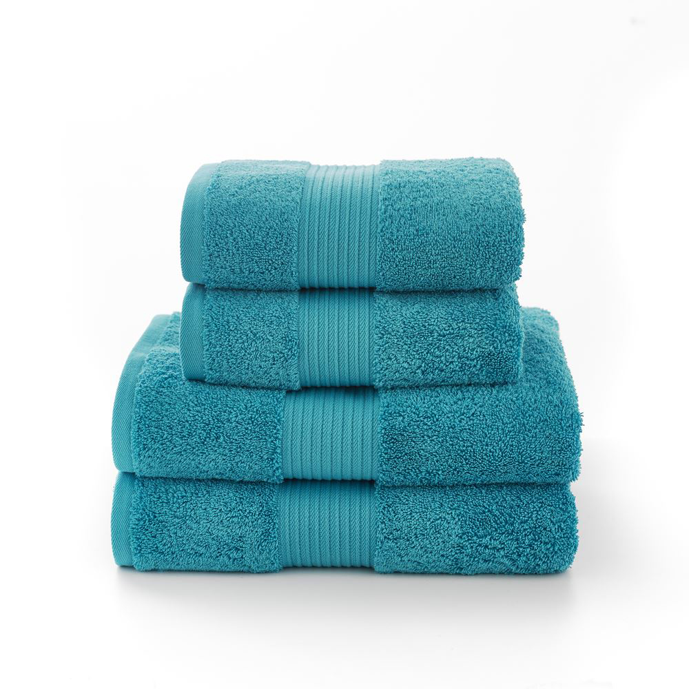 Deyongs Bliss Pima Teal Bath Sheet Image 3