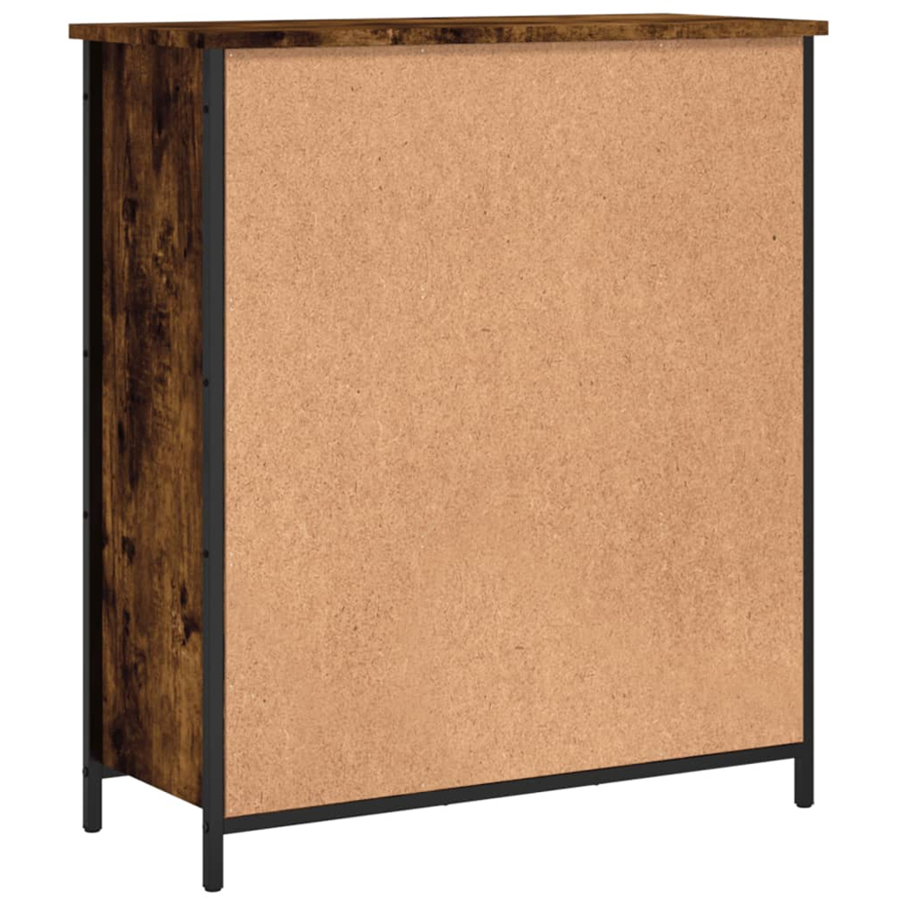 vidaXL 2 Door 2 Drawer Smoked Oak Sideboard Image 8