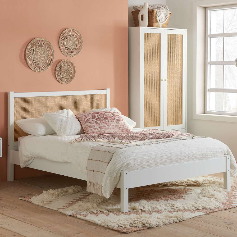 Birlea Croxley King Size Rattan Bed Image 1