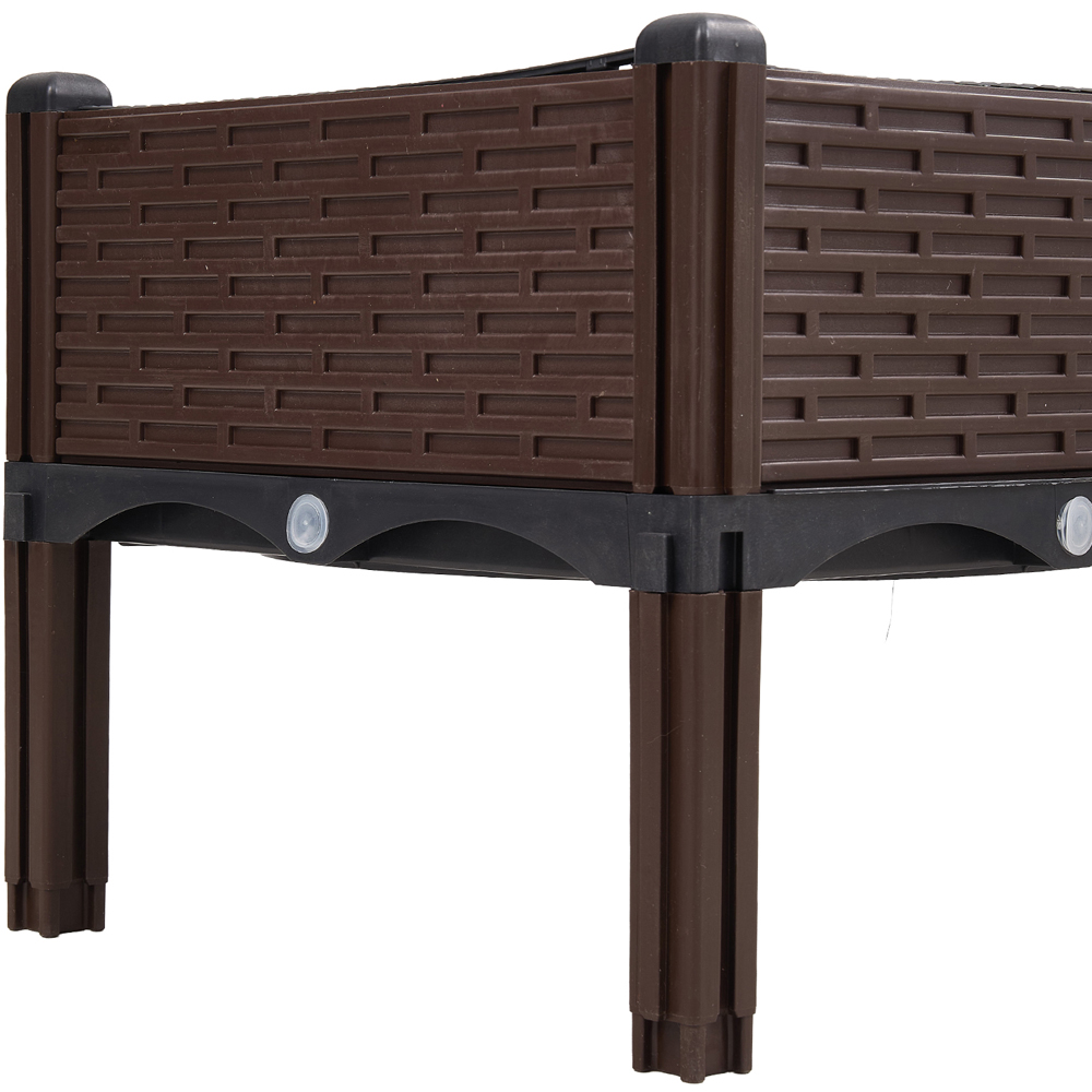 Living and Home Plastic Raised Garden Bed Planter Box 40 x 40 x 33cm Image 3