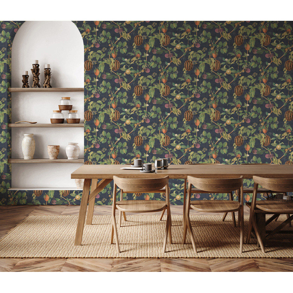Esselle Home Tropic House Navy Wallpaper Image 6