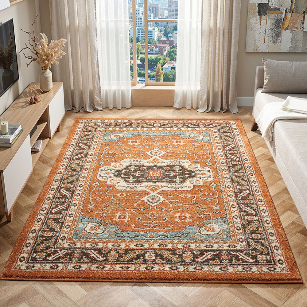 Portland HMC 5570 Terracotta Cashmere Rug 200 x 290cm Image 1