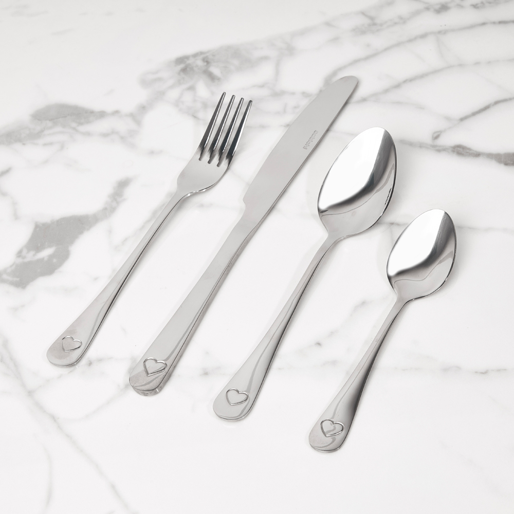 Sabichi 16 Piece Hearts Cutlery Set Image 2