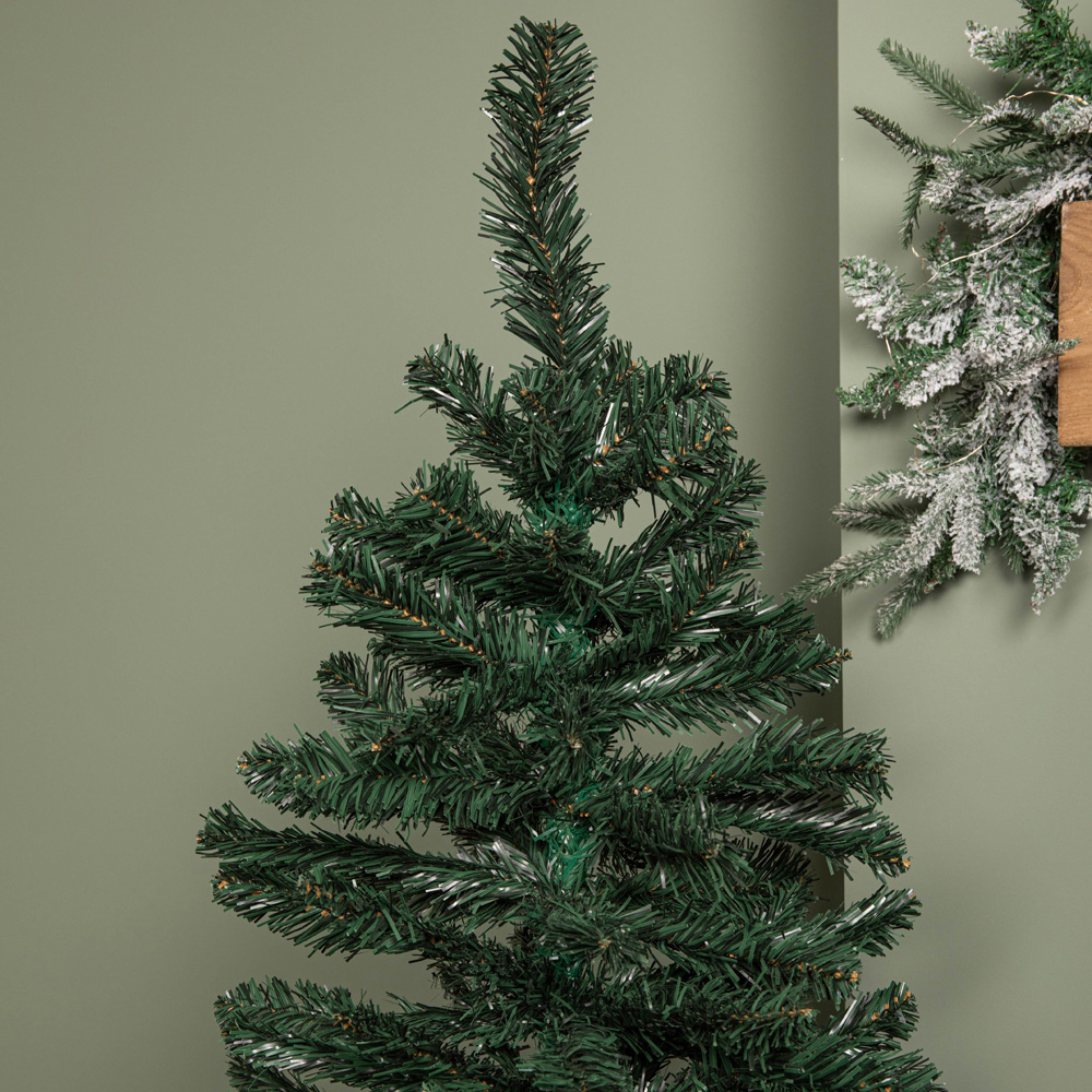Samuel Alexander Green Artificial Christmas Tree with Green Metal Stand 4ft Image 3