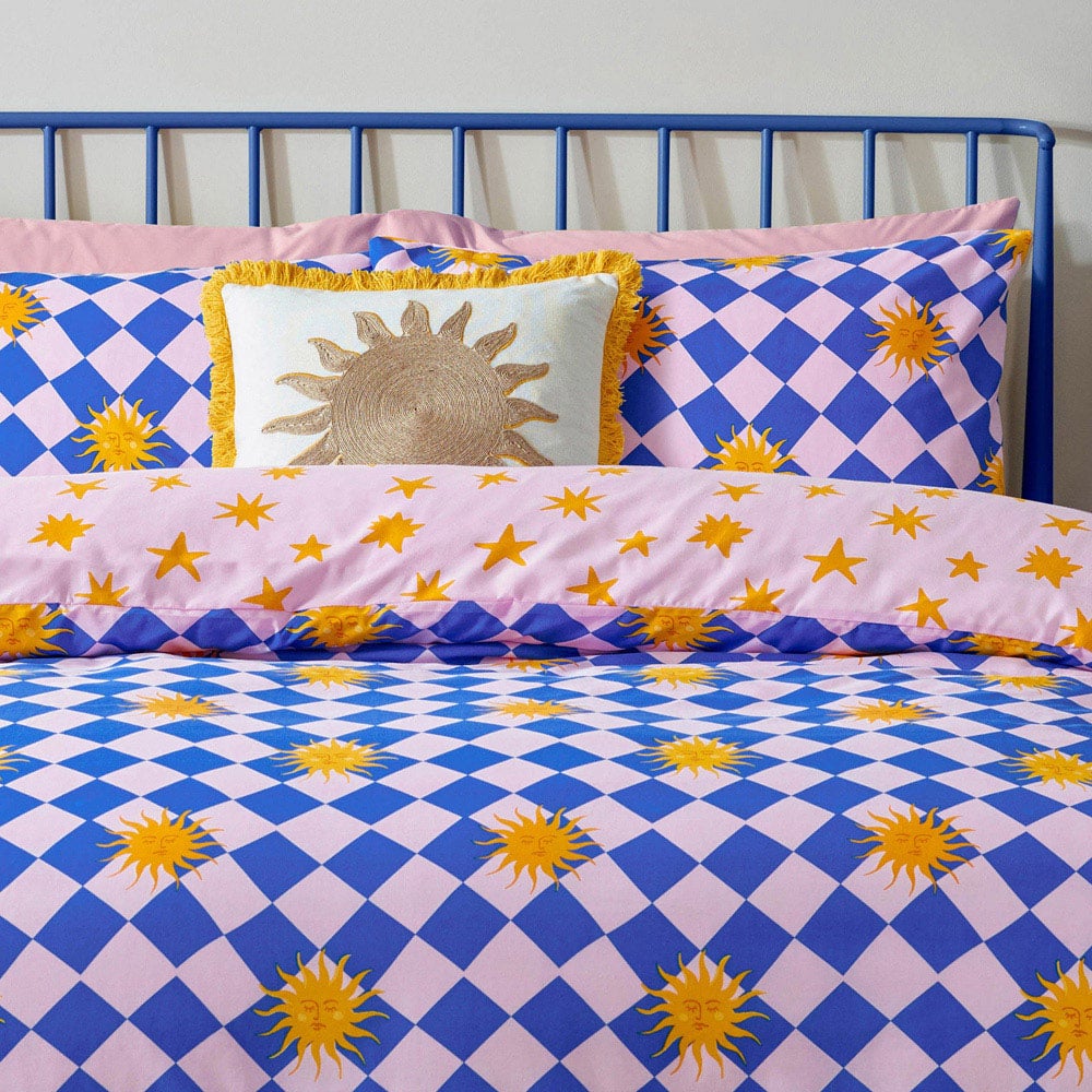 furn. Antares Single Multicolour Printed Duvet Set Image 2