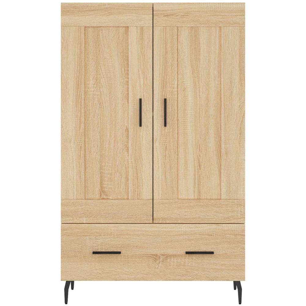 vidaXL 2 Door Single Drawer Sonoma Oak Highboard Image 5