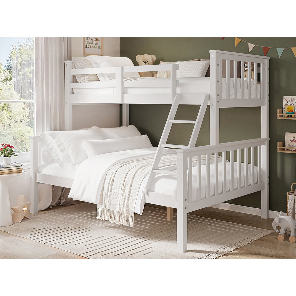 Flair Casey White Detachable Triple Bunk Bed Image 5