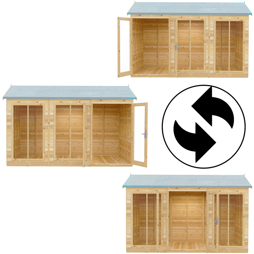 Shire Mayfield 12 x 6ft Double Door Traditional Summerhouse Image 5