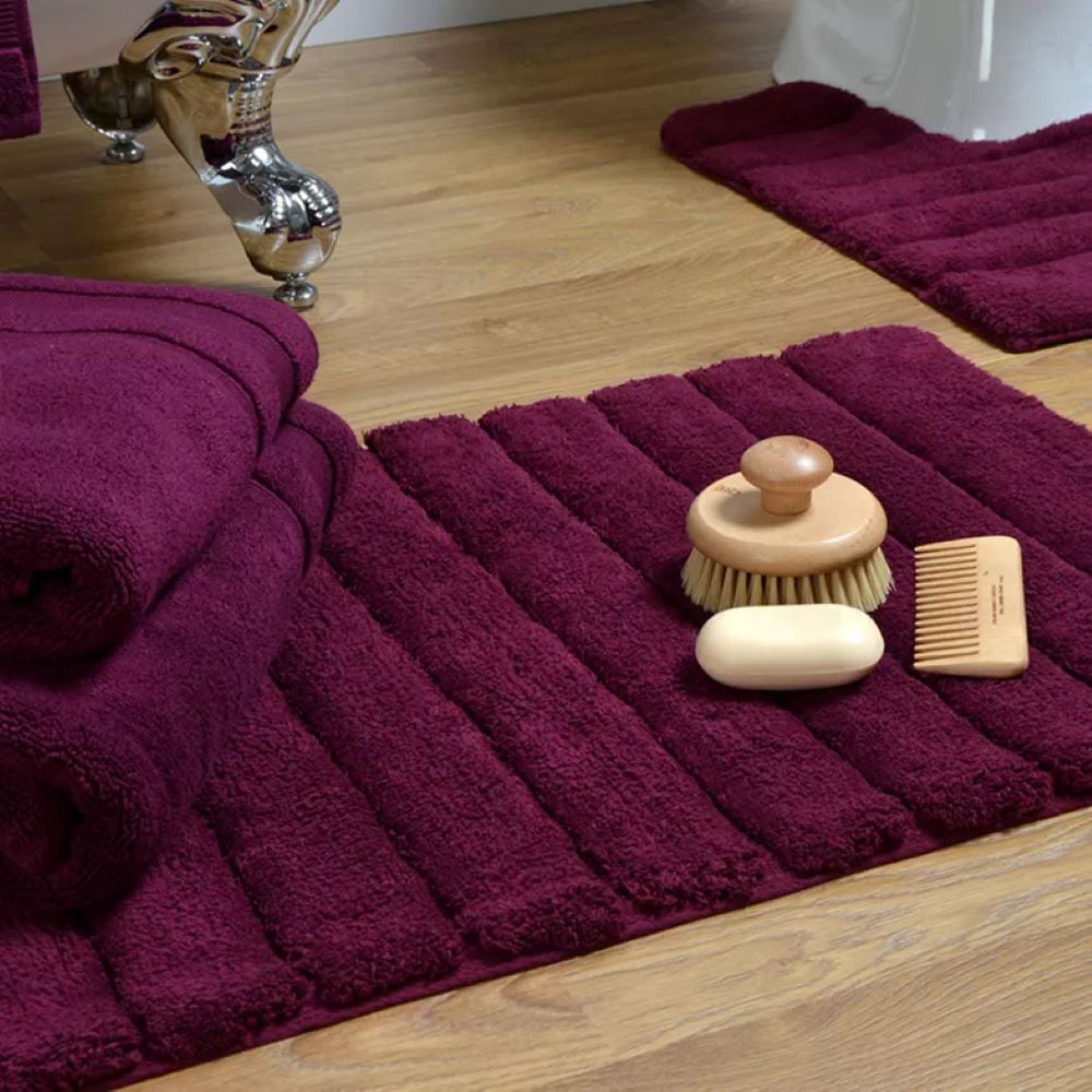 Allure Bath Fashions Luxury Zero Twist Egyptian Cotton Beetroot Bath Sheet Image 2