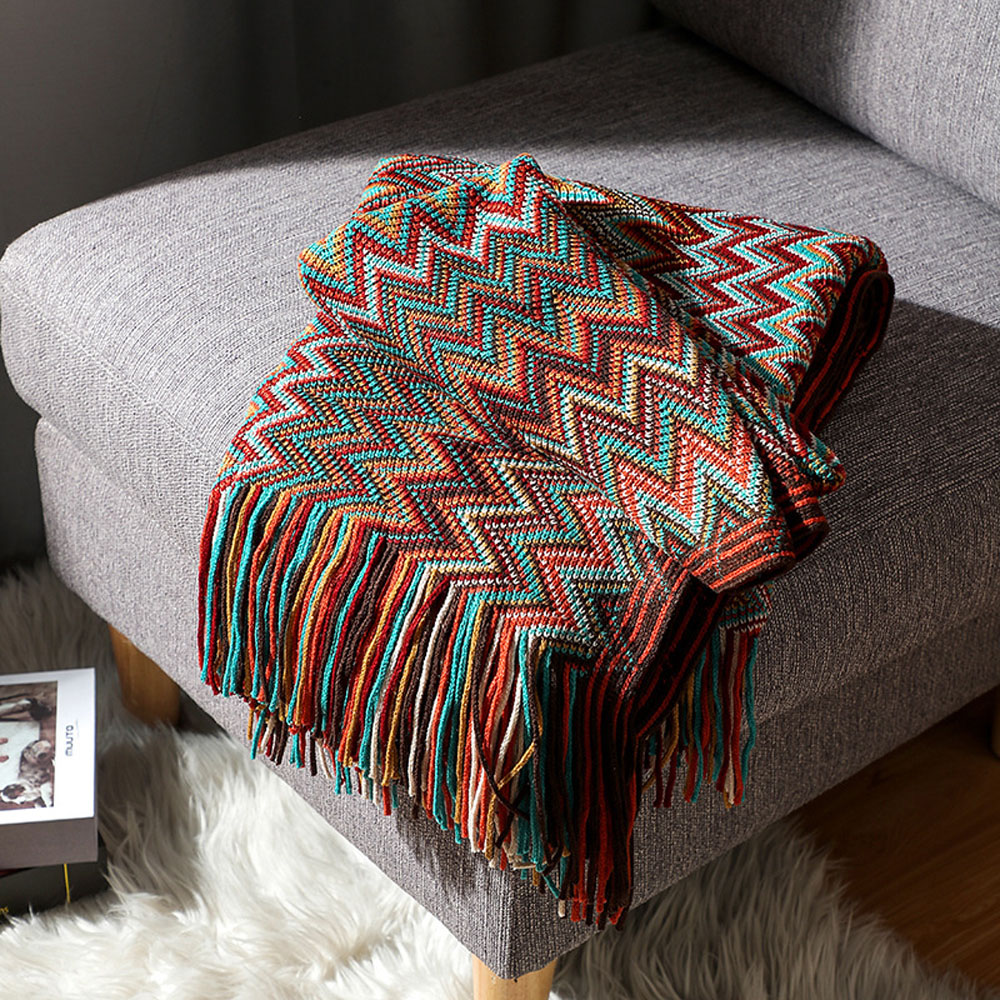 Avilo Aztec Boho Blanket 180 x 130cm Image 3
