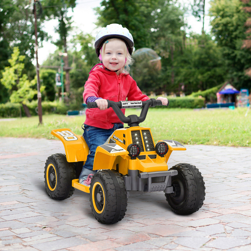 Tommy Toys Kids Yellow Electric Quad Bike Image 2