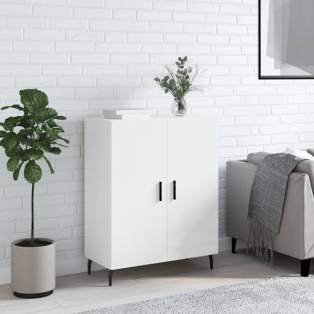 vidaXL White Engineered Wood Sideboard Image 3