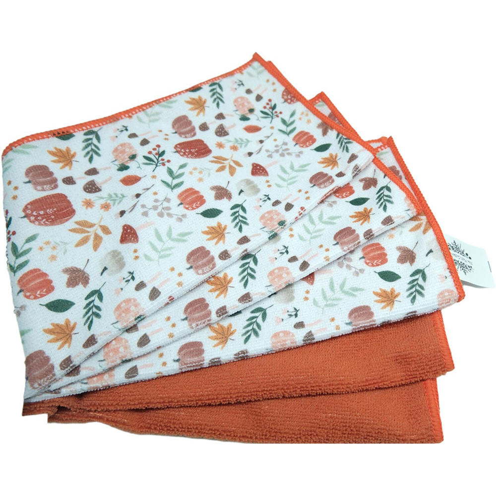 Pack of 5 Autumn Microfibre Cloths Image 5