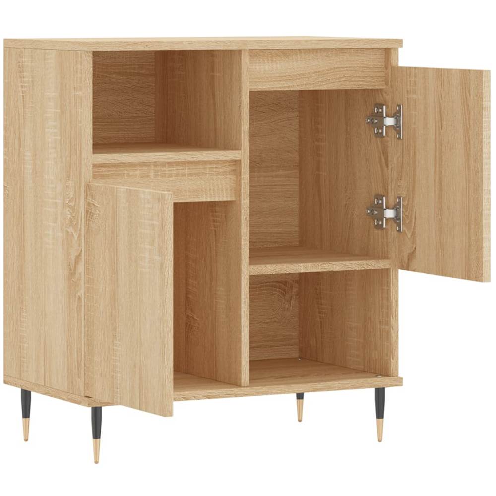 vidaXL 2 Door 2 Shelf Sonoma Oak Sideboard Image 6
