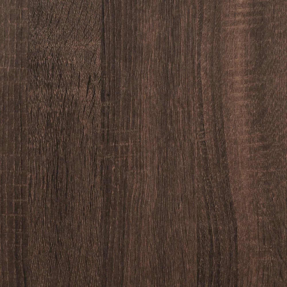 vidaXL 2 Shelf Brown Oak Wall Cabinet Image 7