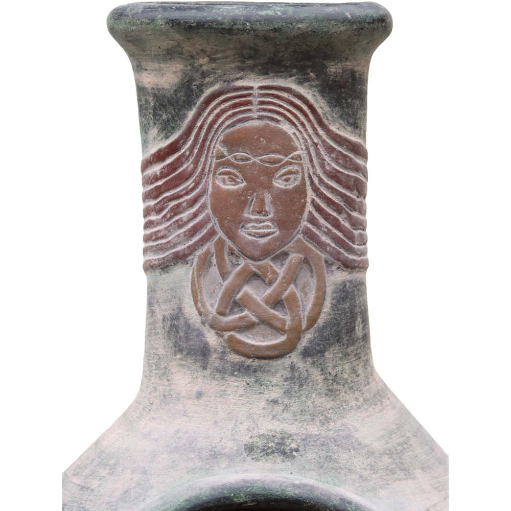 Gardeco Boudicca Extra Large Mexican Chimenea with Stand and Lid Image 3