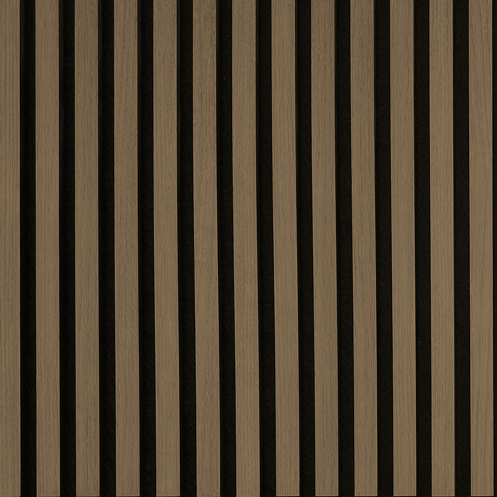 Tuscan Walnut PVC Wrapped Acoustic Wall Panel 240 x 60.8cm Image 3