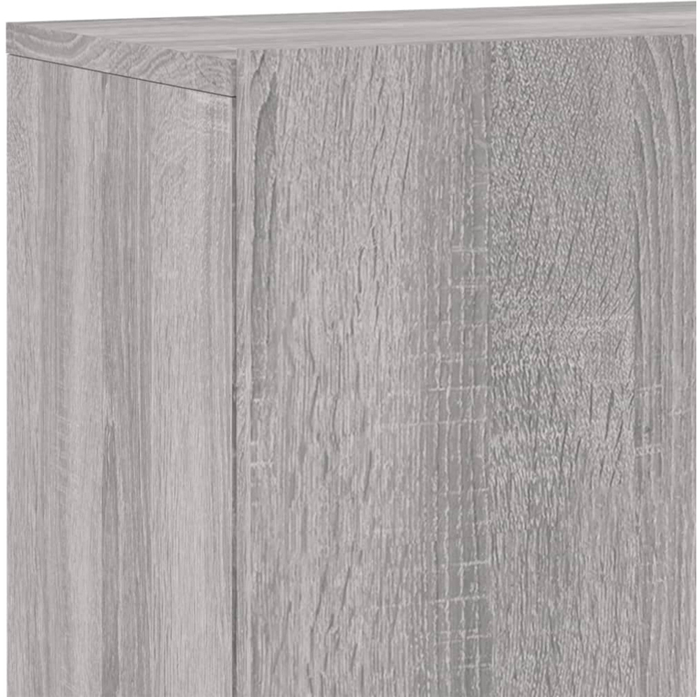 vidaXL 2 Door Grey Sonoma Wall Mounted TV Cabinet Image 8