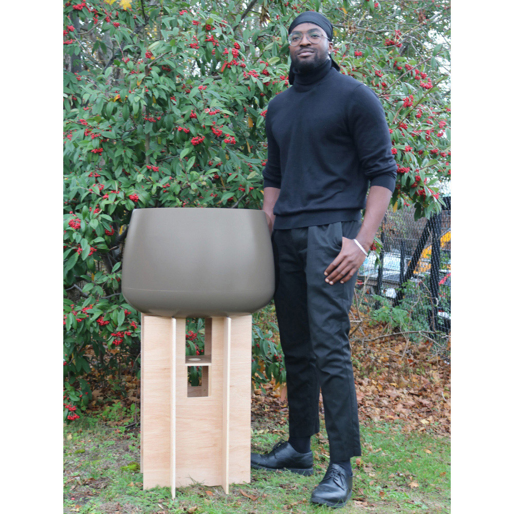 Trifibre Hardwick Clay Roto Moulded Planter 39 x 57cm Image 5