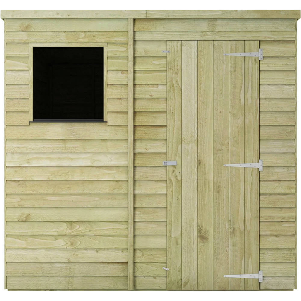 Mercia 7 x 5ft Overlap Pent Shed Image 4