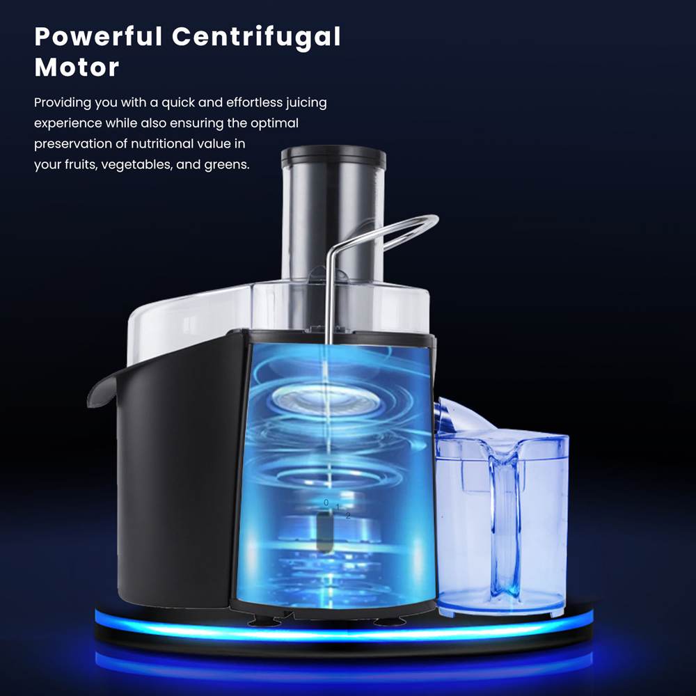 PureMate NaturoPure Silver Professional Whole Fruit Juicer 1000W Image 3