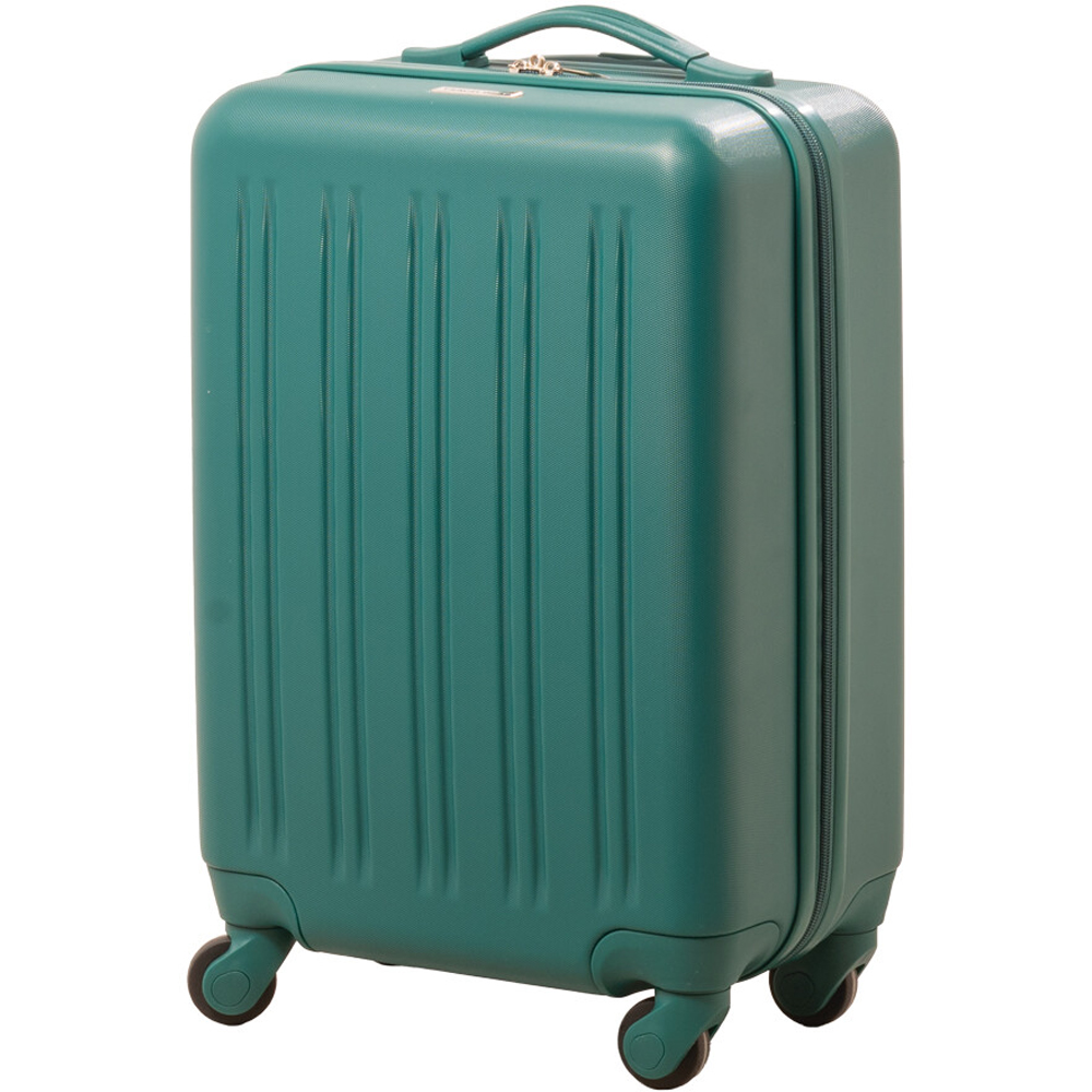 3 Piece Travel Gear Ribbed Hard Shell Luggage Set Forest Green Image 4