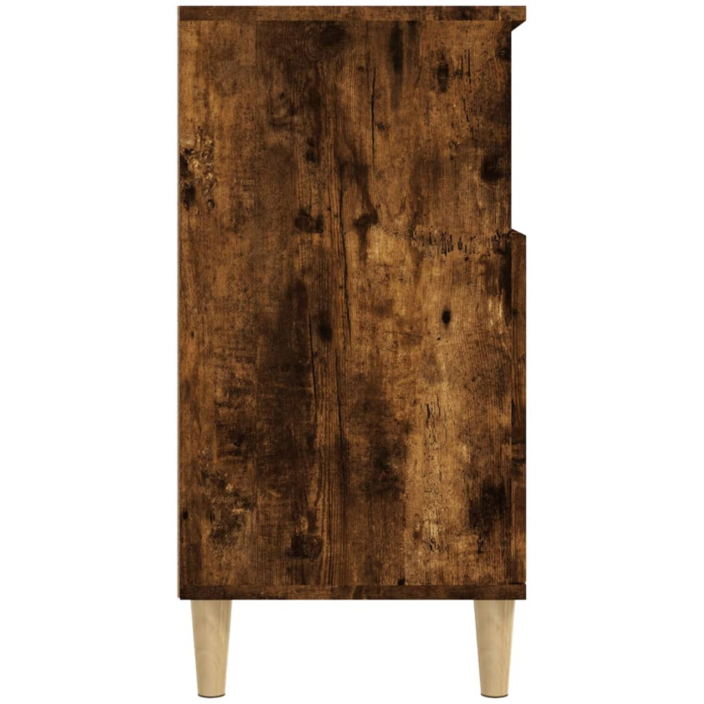 vidaXL 2 Door 2 Shelf Smoked Oak Sideboard Image 5