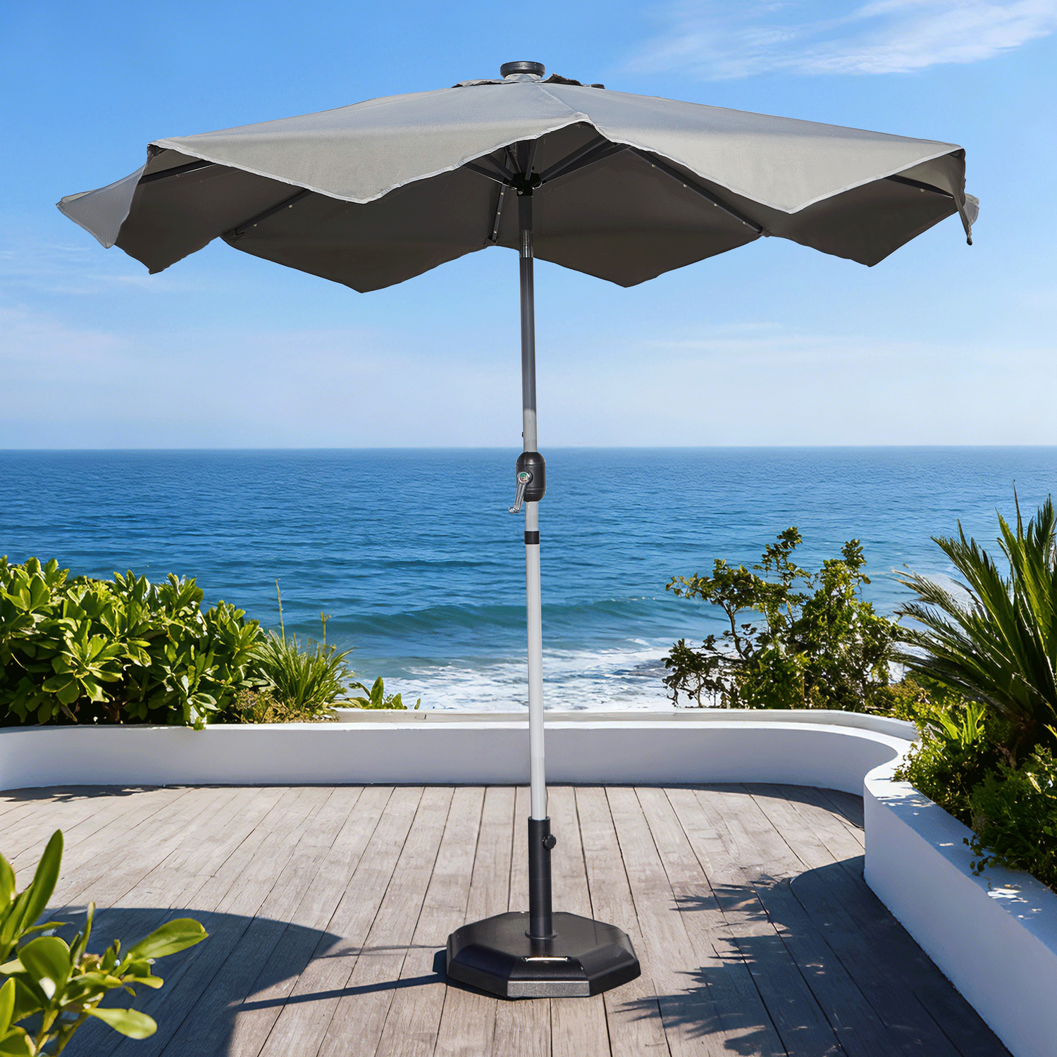 Venice Parasol Grey Image 1