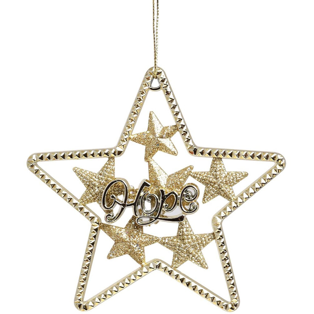 Shiny Hope Glitter Star - Gold Image 3