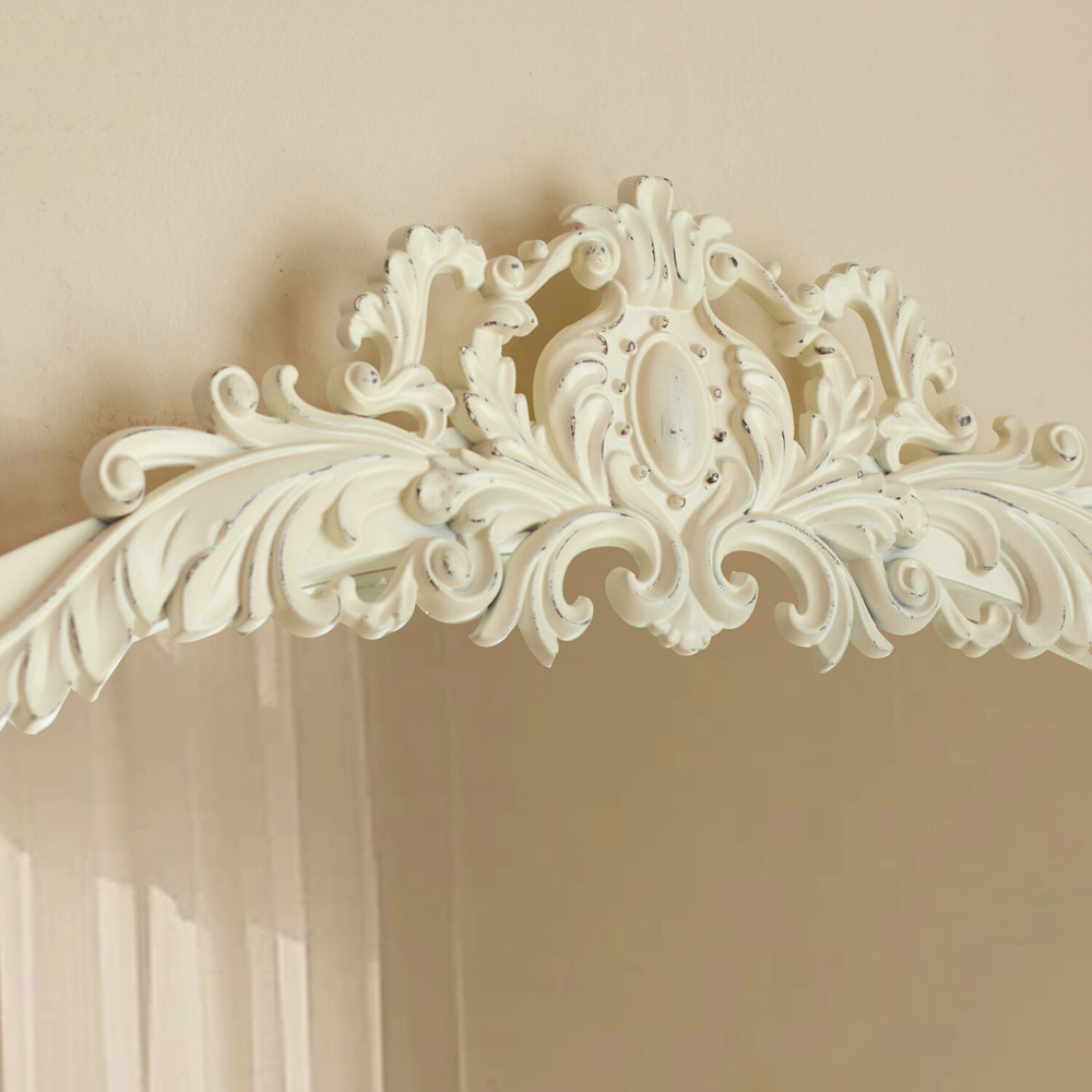 Ivory Valentina Ornate Mirror 75x183cm Image 6