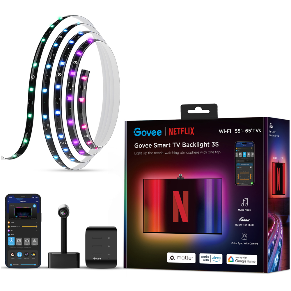 Govee H6098 TV Backlight 3S 55-65" Netflix Co-Branding Image 2