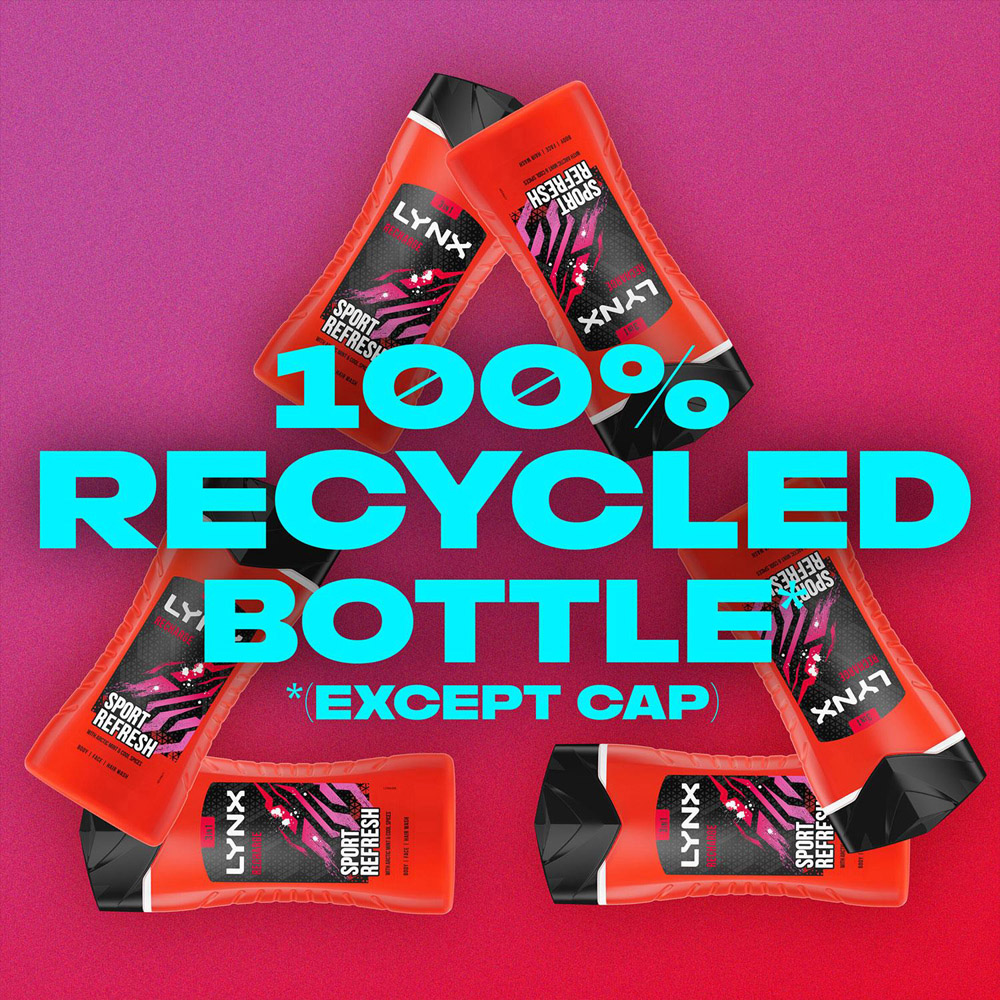 Lynx Recharge Arctic Mint and Cool Spices Shower Gel 225ml 12 Pack Image 6