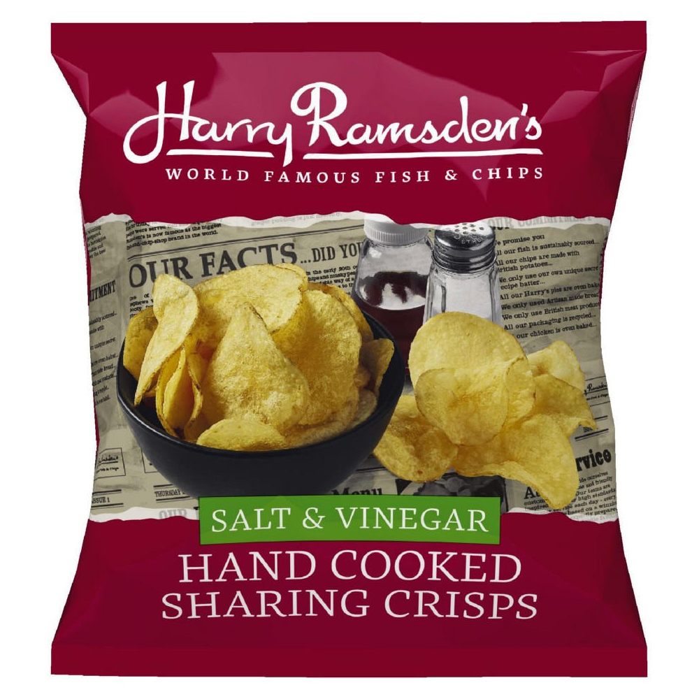 Harry Ramsden's Salt and Vinegar Crisps 130g Image