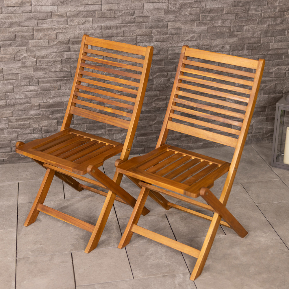Charles Bentley 4 Seater Wooden Garden Furniture Set Image 8