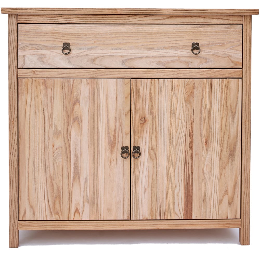 Montese 2 Door Single Drawer Light Wood Sideboard Image 2