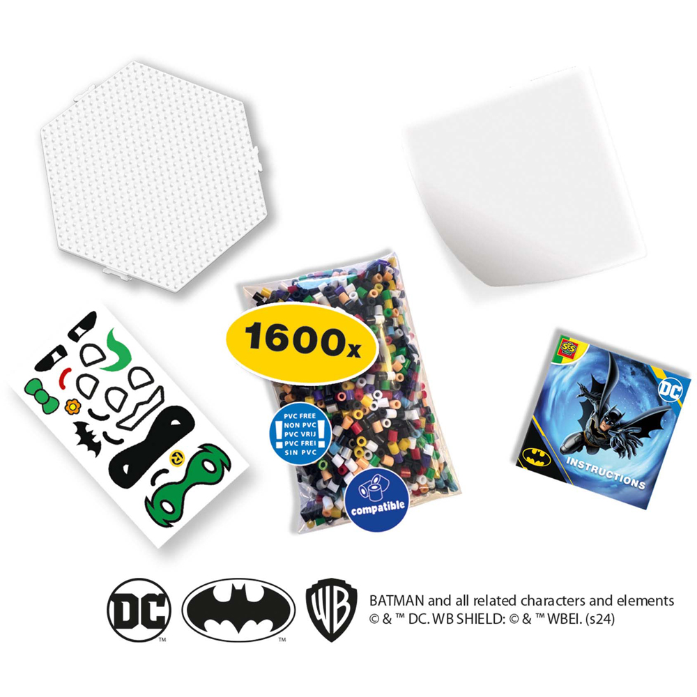 SES Creative DC Batman Figures Iron On Bead Set 1600 Piece Image 2